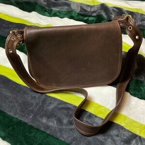 Patrica Legacy Brown Leather Messenger Coach bag